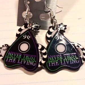 Beetlejuice earrings